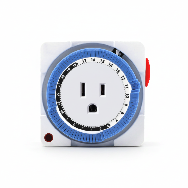 Daily Mechanical Plug Timer, Mini Cyclic Time Controller For Indoor Kitchen Appliances