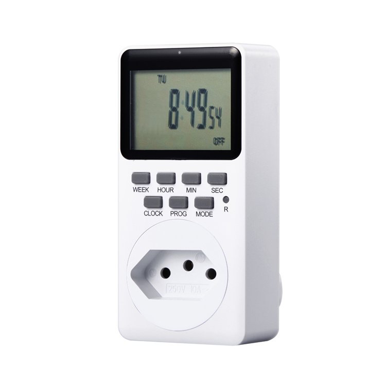 Indoor Digital Timer with Battery Memory, 7‑Day Auto Schedule