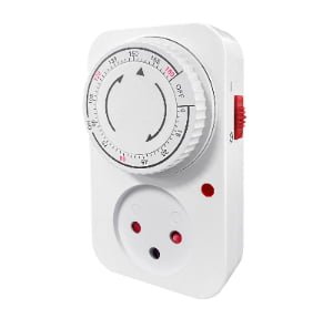 120Min Countdown Mechanical Kitchen Timer Socket, Adjustable On/Off Outlet Timer